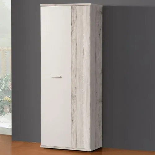 Schuhschrank Drehtürenschrank Net106 | 2-türig | weiß / Sandeiche