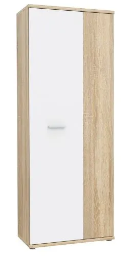 Schuhschrank Drehtürenschrank Net106 | 2-türig | weiß / Sonoma Eiche