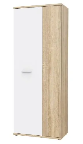 Schuhschrank Drehtürenschrank Net106 | 2-türig | weiß / Sonoma Eiche