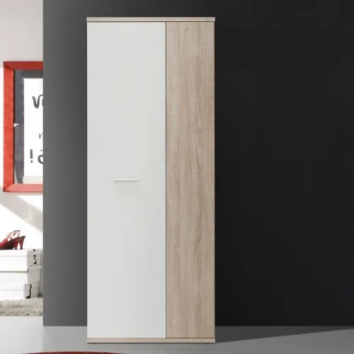 Schuhschrank Drehtürenschrank Net106 | 2-türig | weiß / Sonoma Eiche