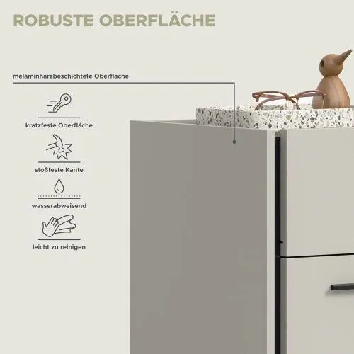 Schuhschrank Emil | Kaschmir / schwarz