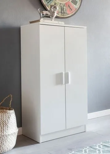 Schuhschrank Kerin | mit 2 Türen | weiß
