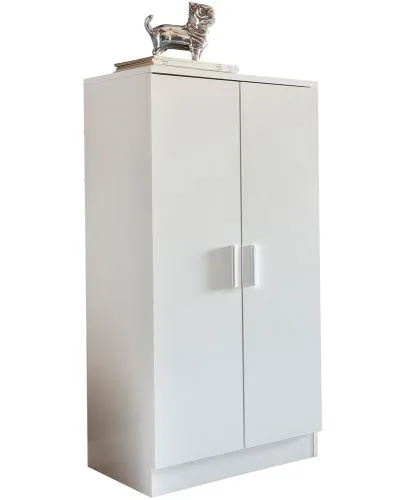 Schuhschrank Kerin | mit 2 Türen | weiß