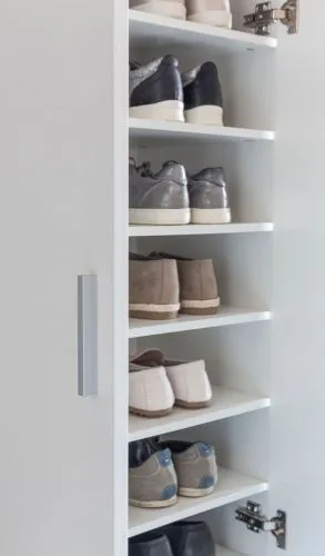 Schuhschrank Kerin | mit 2 Türen | weiß