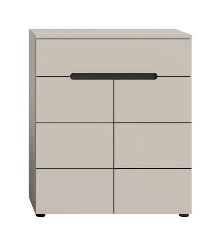 Schuhschrank | Kommode Canu | Kaschmir / Basalt grau