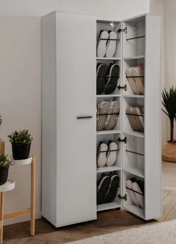 Schuhschrank Lugo | weiß