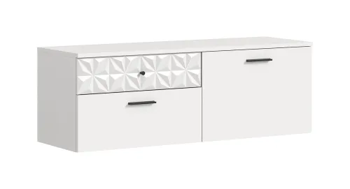 Schuhschrank Prisma | weiß / weiß Hochglanz