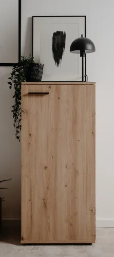 Schuhschrank Satos | Artisan Oak | 50 cm x 110 cm x 34 cm