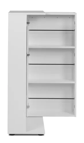 Schuhschrank Satos | weiß | 50 cm x 110 cm x 34 cm