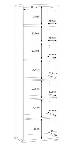 Schuhschrank Schrank Net106 | 1-türig | Artisan Eiche