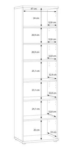 Schuhschrank Schrank Net106 mit Spiegel | Artisan Eiche