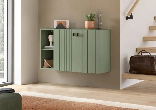 Schuhschrank Station | hängend | Smoke Green