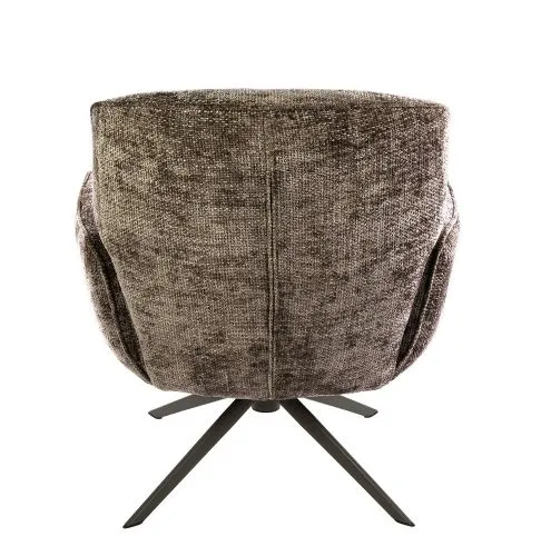 Sessel Duba | drehbar | Hoven-Stoff | champagne-braun