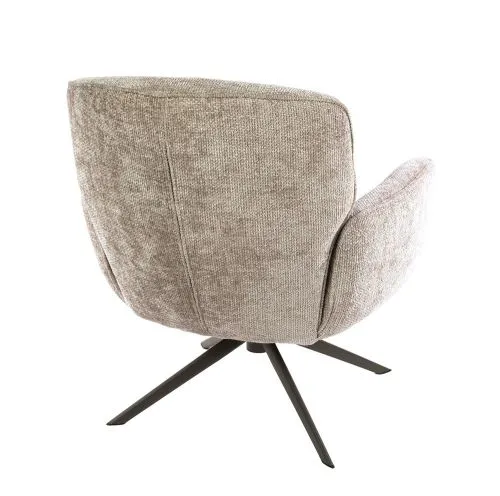 Sessel Duba | drehbar | Hoven-Stoff | sand-braun