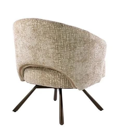 Sessel Liva | Monti Stoff / Strukturstoff | drehbar | sand-braun