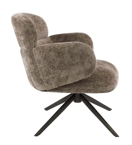 Sessel Milagro | drehbar | Hoven-Stoff / Chenillegewebe | champagne-braun