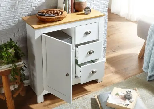 Sideboard Anrichte Liam | weiß / braun