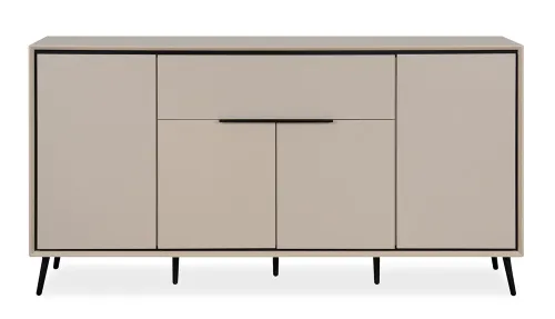 Sideboard Arona mit Schubkästen | sand / schwarz