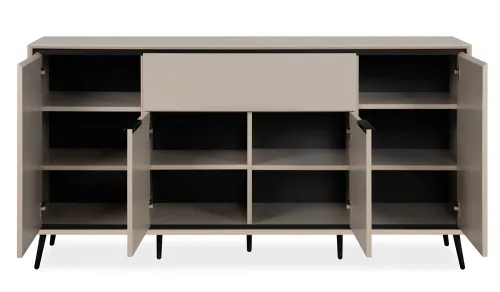 Sideboard Arona mit Schubkästen | sand / schwarz