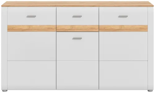 Sideboard Ashton | Ashgray matt / Rivera Eiche | 150 x 86 x 43
