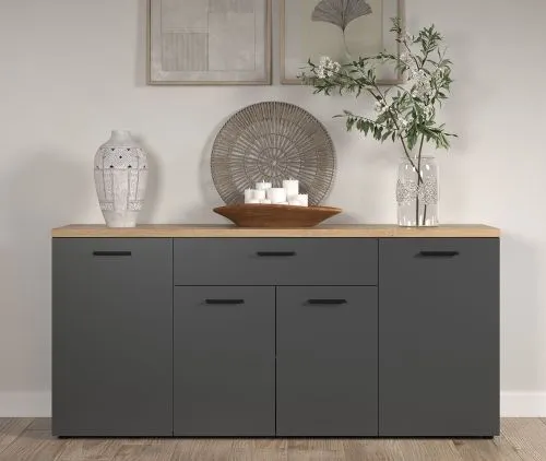 Sideboard Baggio | Anthrazit / Coast Evoke Oak