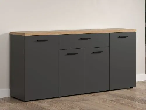 Sideboard Baggio | Anthrazit / Coast Evoke Oak