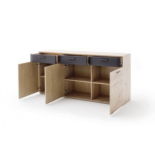 Sideboard Cortona | Balkeneiche / anthrazit