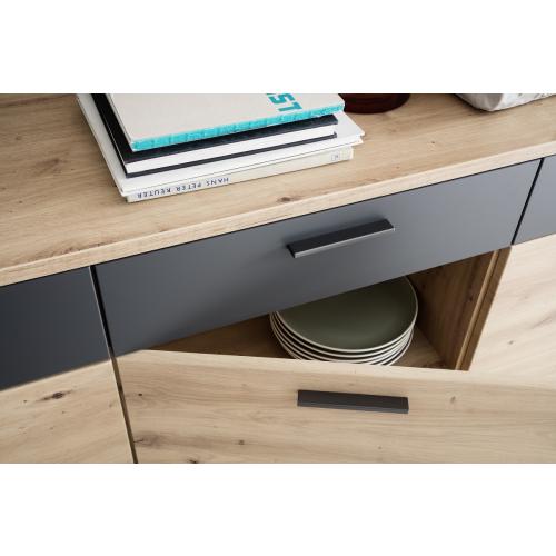 Sideboard Cortona | Balkeneiche / anthrazit
