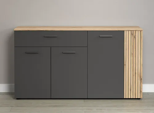 Sideboard Esteban | Anthrazit / Coast Evoke Oak