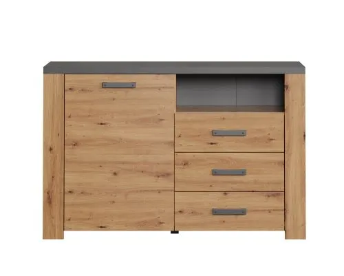 Sideboard Follow mit Schubkästen | Artisan Eiche / Matera grau