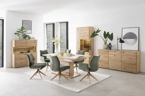 Sideboard Girona | mit Schubkasten | Ast / Balkeneiche