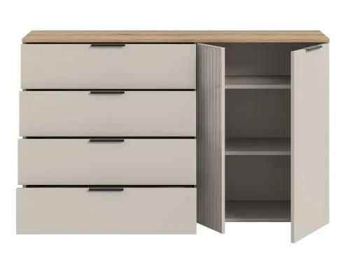 Sideboard Kommode Slide 1 | Kaschmir / Evoke Oak