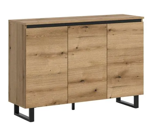 Sideboard Kommode Tomasa | Evoke Oak / schwarz