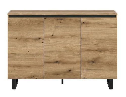 Sideboard Kommode Tomasa | Evoke Oak / schwarz