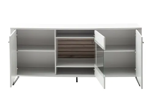 Sideboard Louisiana | Modern White | ohne Beleuchtung