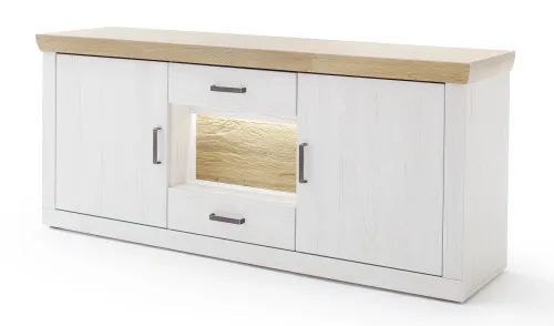 Sideboard Madrid | Landhaus | Pinie Aurelio / Grandson Oak | ohne Beleuchtung