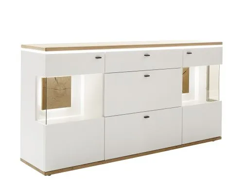 Sideboard Matadi | Soft white / Ast-Balkeneiche