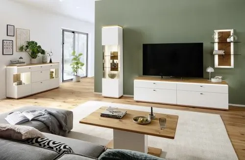 Sideboard Matadi | Soft white / Ast-Balkeneiche