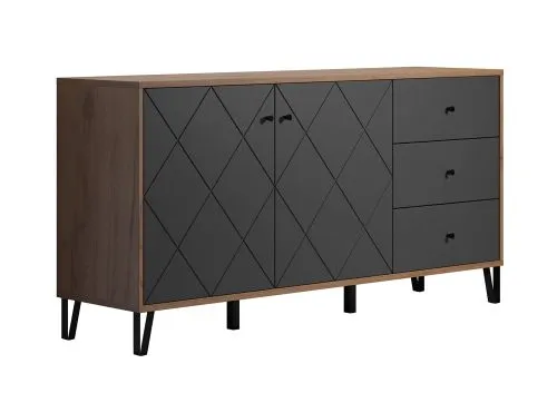 Sideboard Montez | Eiche Kraft Gold / Graphite