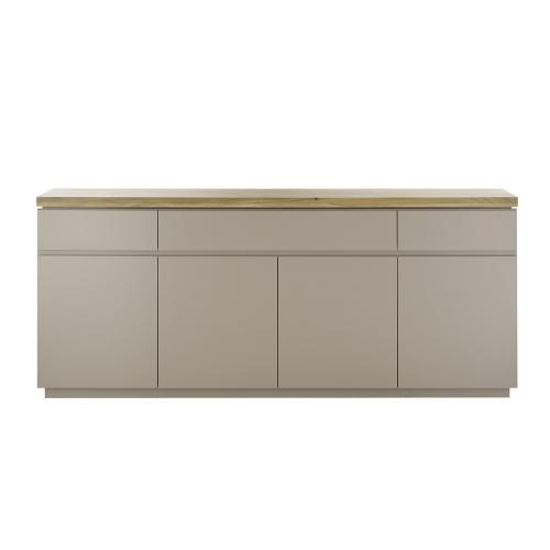 Sideboard Palamos | warmgrau / Akazie massiv