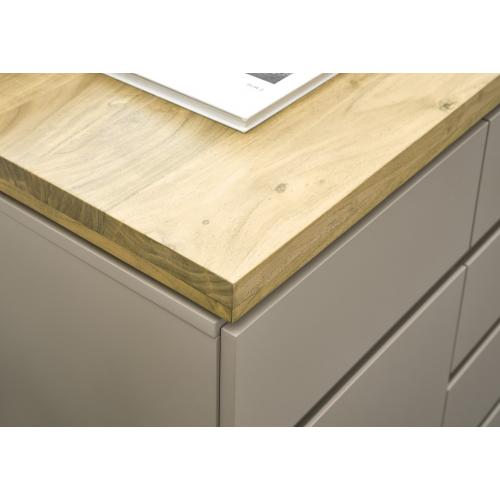 Sideboard Palamos | warmgrau / Akazie massiv