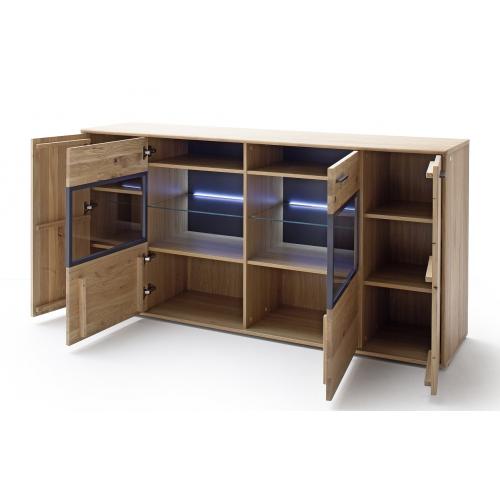 Sideboard Portland | Asteiche Bianco | LED Beleuchtung