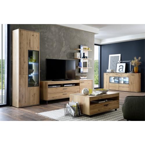 Sideboard Portland | Asteiche Bianco | LED Beleuchtung