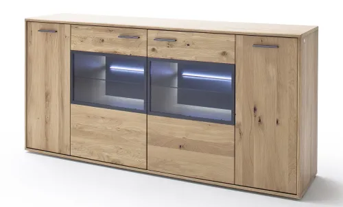 Sideboard Portland | Asteiche Bianco | ohne Beleuchtung