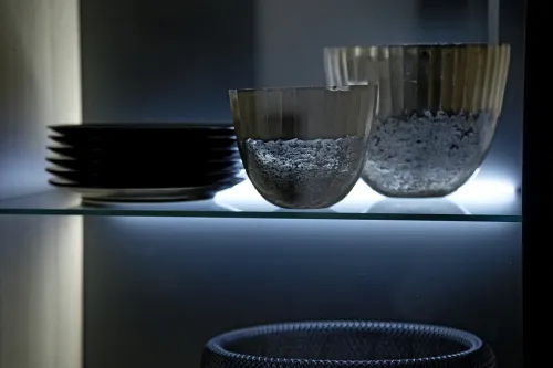 Sideboard Portland | Asteiche Bianco | ohne Beleuchtung