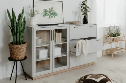 Sideboard Split | steingrau / Jackson Hickory