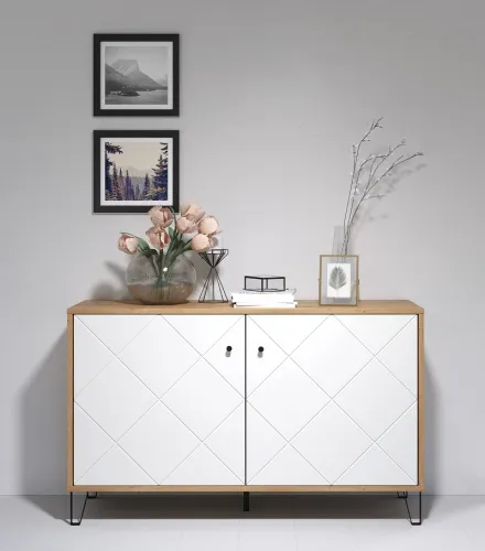 Sideboard Touch | Artisan Eiche / weiß