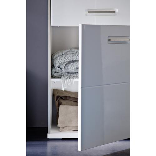 Sideboard Trento | weiß Hochglanz