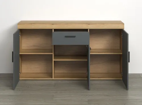 Sideboard Tyler | grau / Coast Evoke Eiche