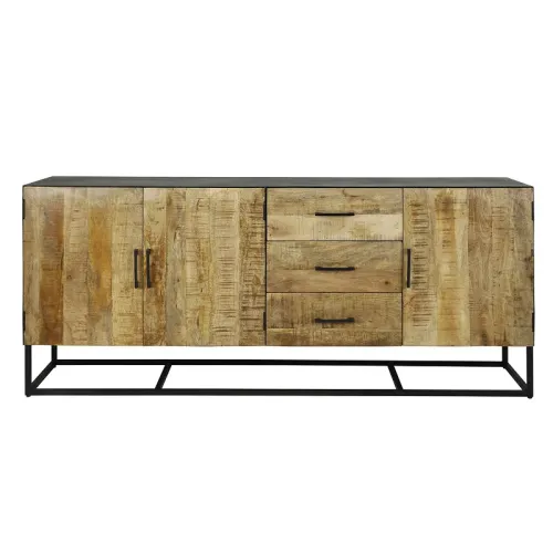 Sideboard Werdi | Mango massiv | weiß Antik